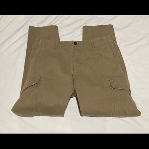 todd snyder mens heringbone cargo pants  sand made in USA Size 36/32